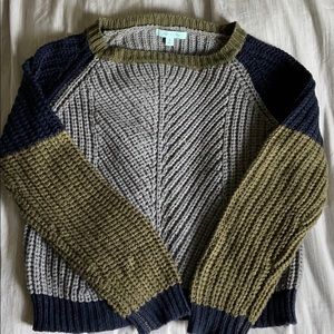 Color block sweater